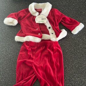 Baby Santa outfit 6/9 months adorable never used